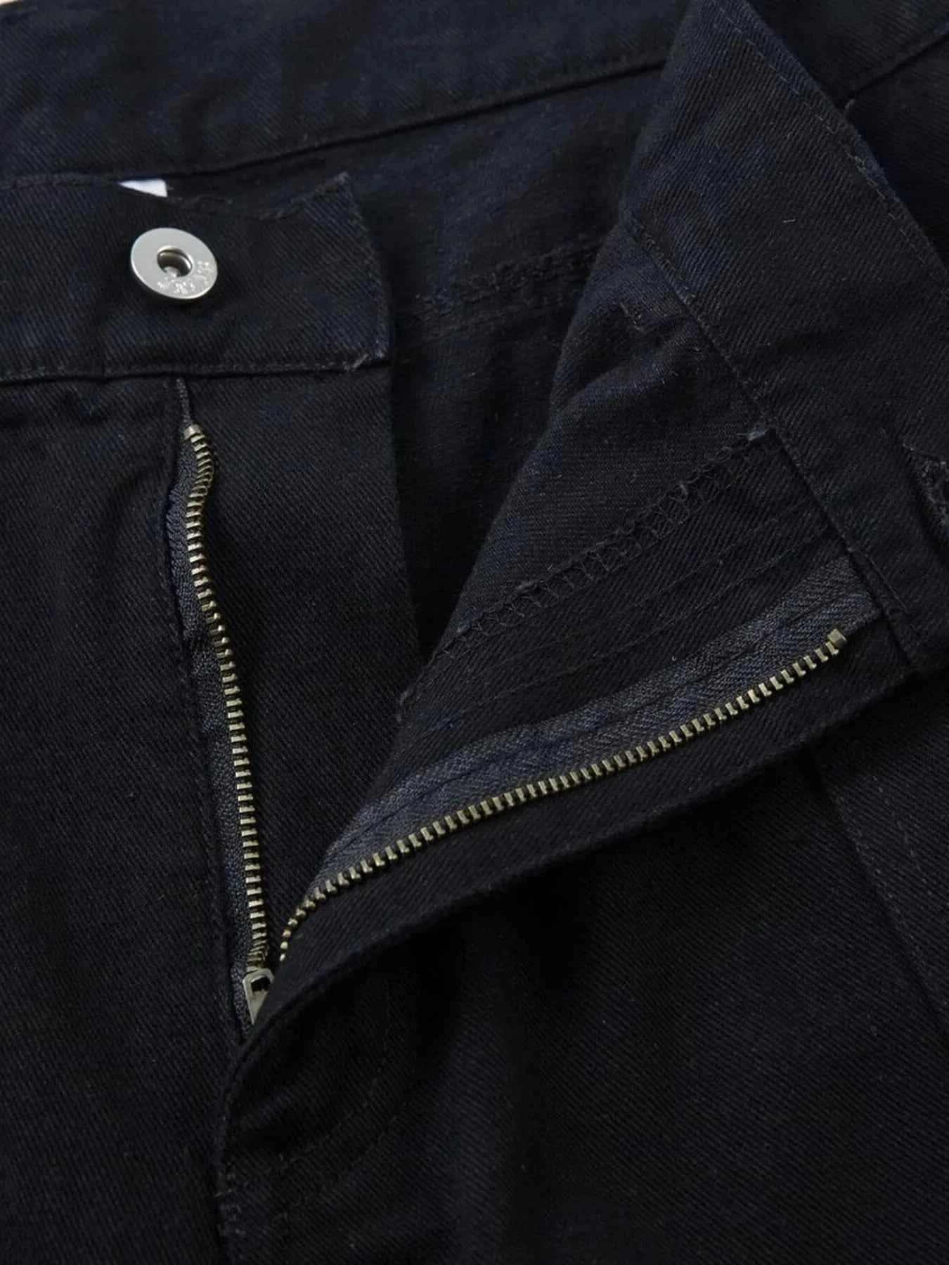 Men's Wide Leg Studded Jeans